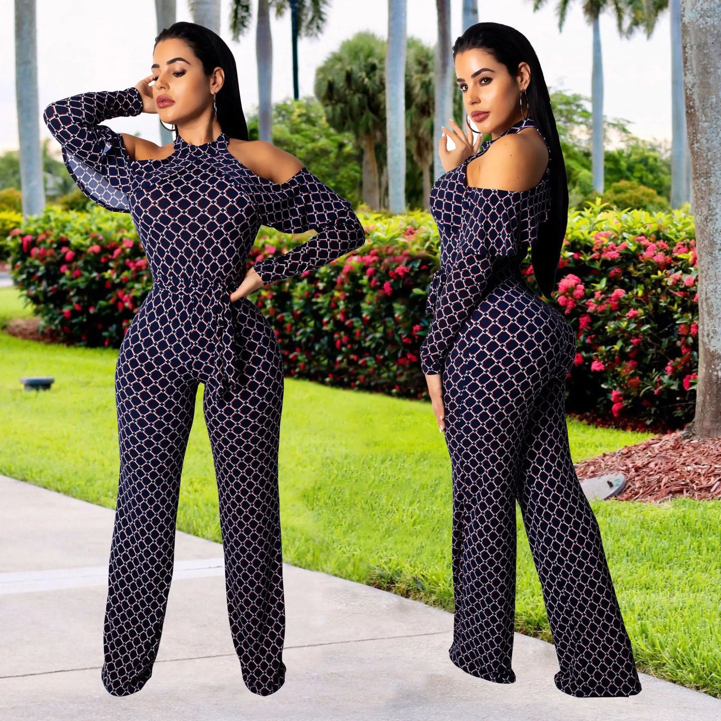 Digital Printed Women's Jumpsuit