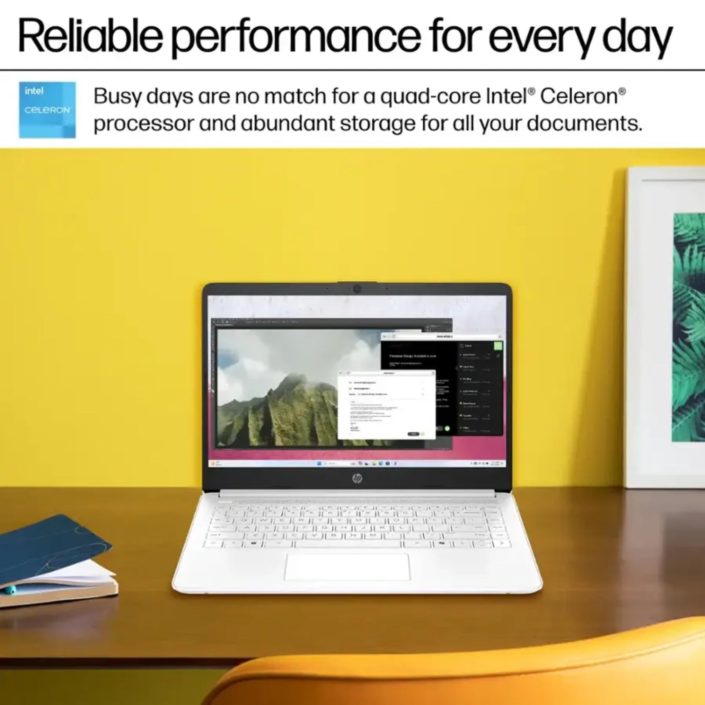 HP 16GB RAM Laptop with Free Microsoft 365 | 1.2TB Storage (256GB Hard Drive and 1TB Cloud) | Intel 4-Core | Windows 11 | Lightweight Design | Slim & Powerful | No Earbuds
