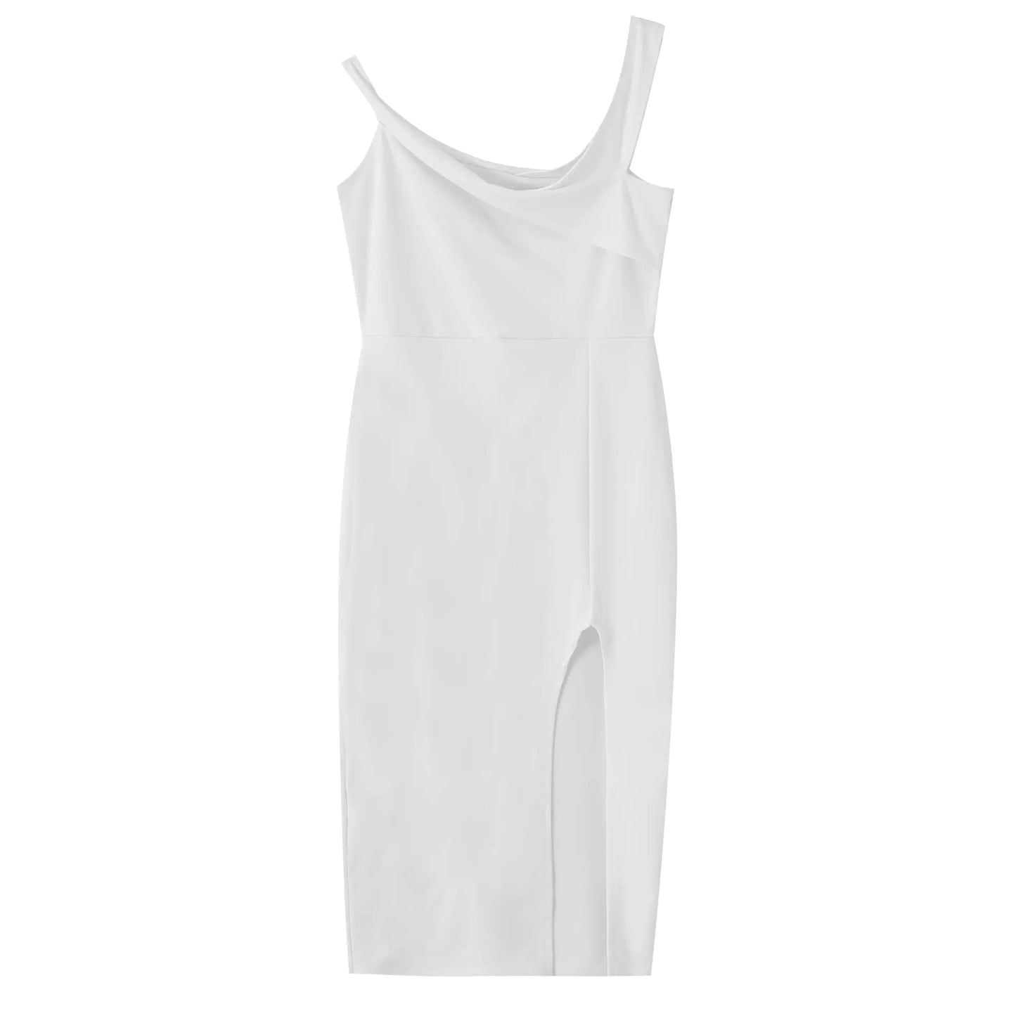Chic Off-Shoulder Cutout Midi Dress for Women