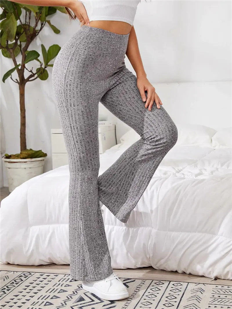 High-Waisted Yoga Pants with Draped Design for Women
