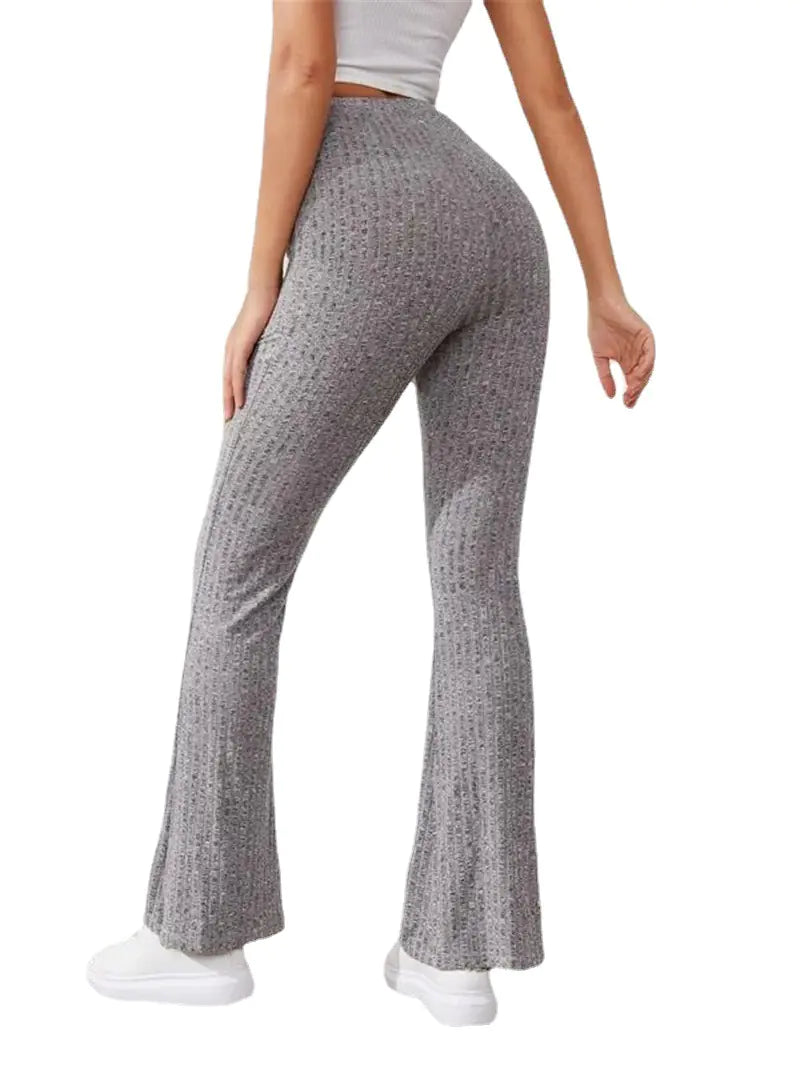 High-Waisted Yoga Pants with Draped Design for Women