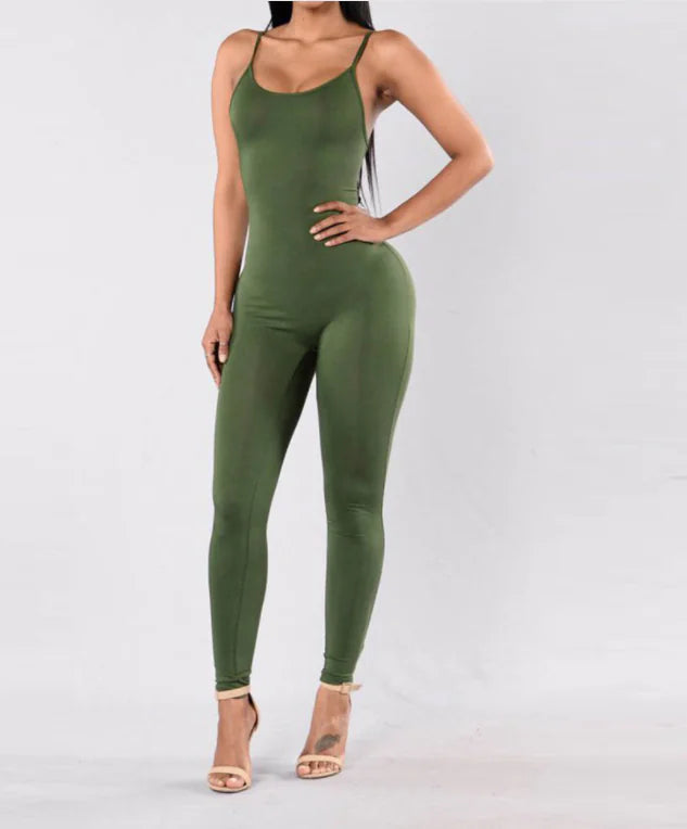 Sleeveless Jumpsuit with Straps