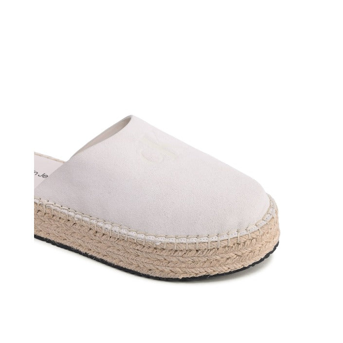 Calvin Klein - Calvin Klein Womens Espadrilles White YW0YW00986YBH