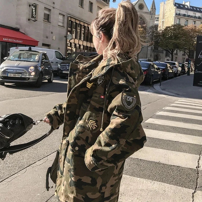 Winter Cold Resistant Camouflage Cotton Jacket for Camping