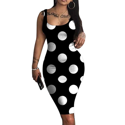 Halter Strap Stretch Bag Hip Tight Dress