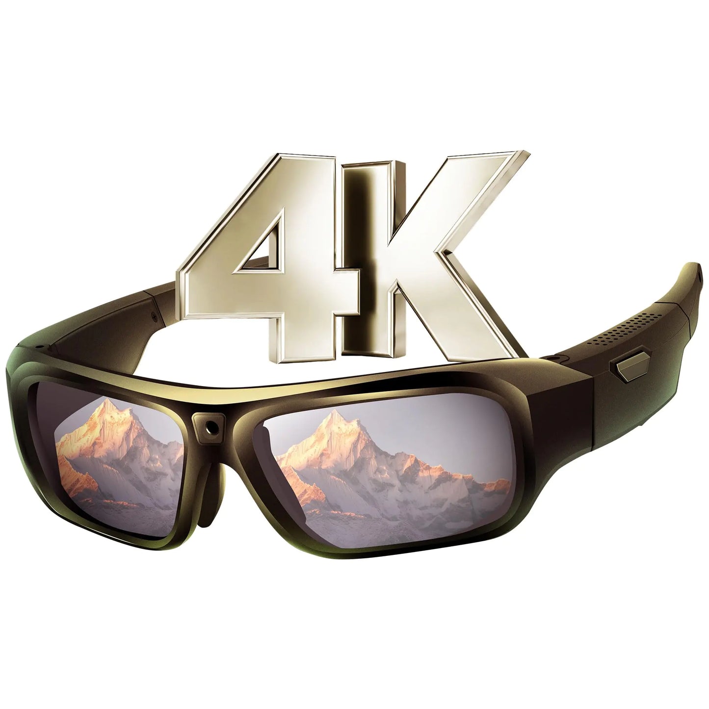 YYCAMUS Upgrade Camera Glasses 4K Smart Sunglasses with Camera Outdoor Smart Glasses with Camera Camera Sunglasses with UV Protection Sports & Action Video Cameras