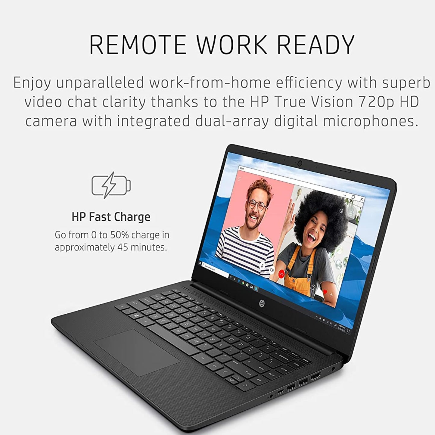 HP 16GB RAM Laptop with Free Microsoft 365 | 1.2TB Storage (256GB Hard Drive and 1TB Cloud) | Intel 4-Core | Windows 11 | Lightweight Design | Slim & Powerful | No Earbuds