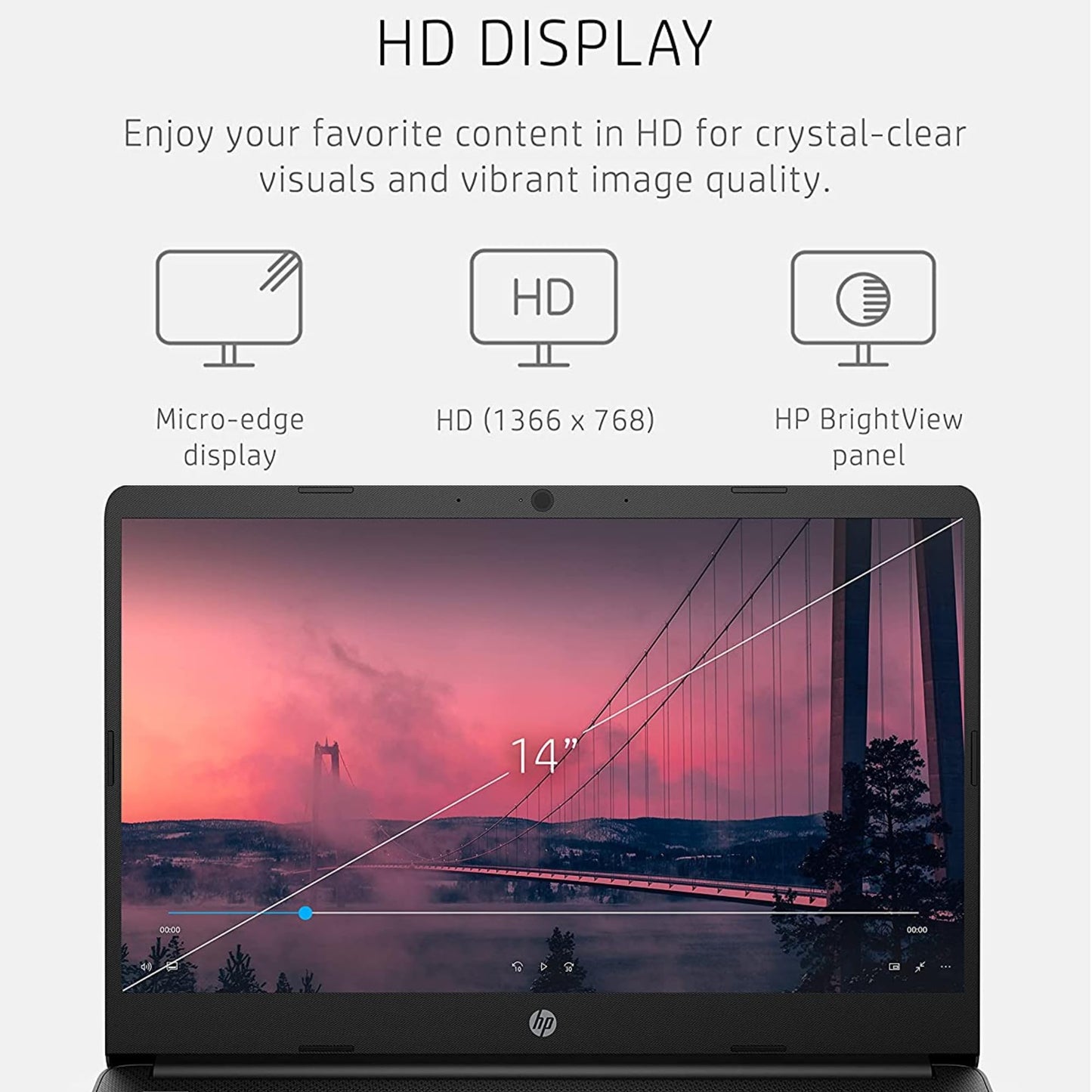 HP 16GB RAM Laptop with Free Microsoft 365 | 1.2TB Storage (256GB Hard Drive and 1TB Cloud) | Intel 4-Core | Windows 11 | Lightweight Design | Slim & Powerful | No Earbuds