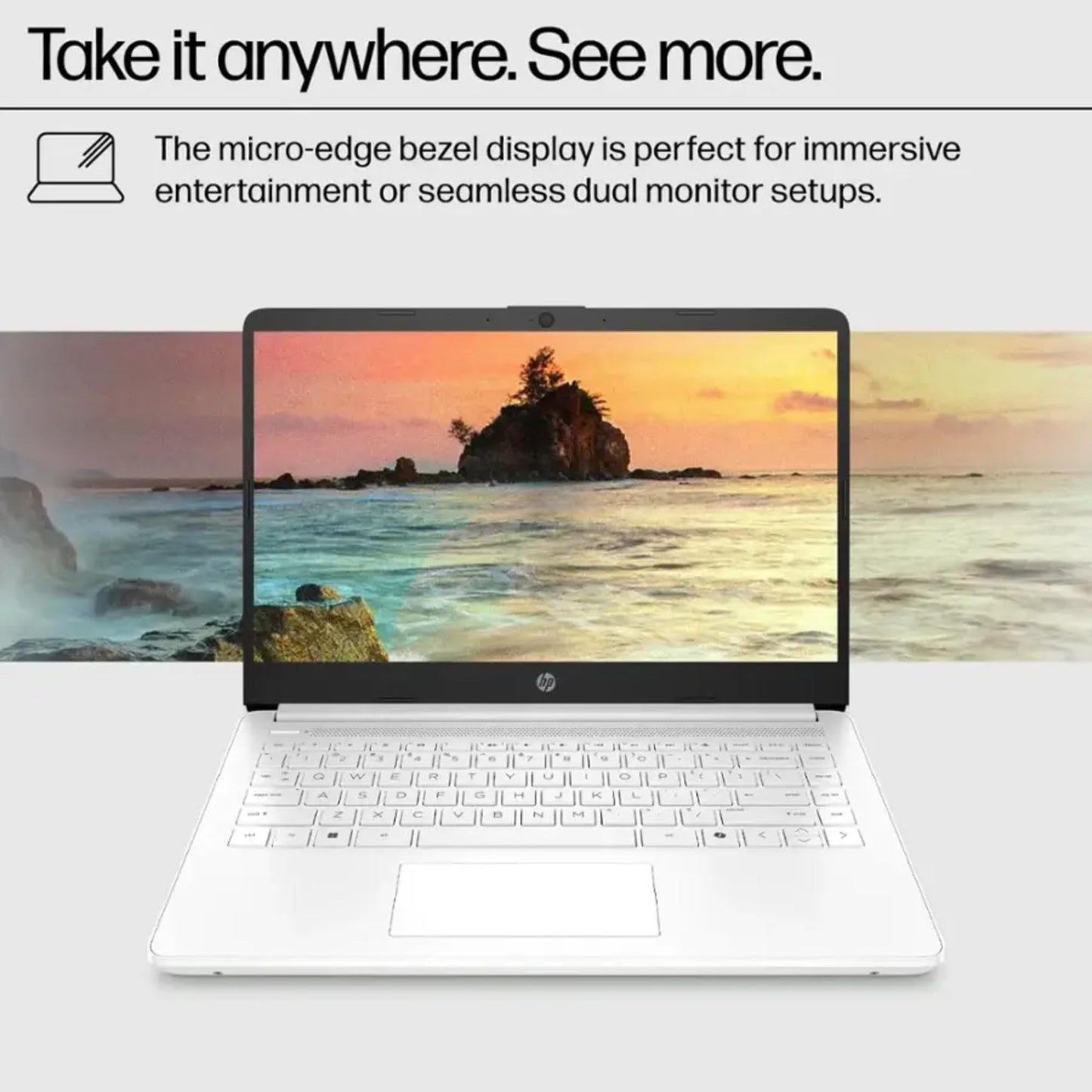 HP 16GB RAM Laptop with Free Microsoft 365 | 1.2TB Storage (256GB Hard Drive and 1TB Cloud) | Intel 4-Core | Windows 11 | Lightweight Design | Slim & Powerful | No Earbuds