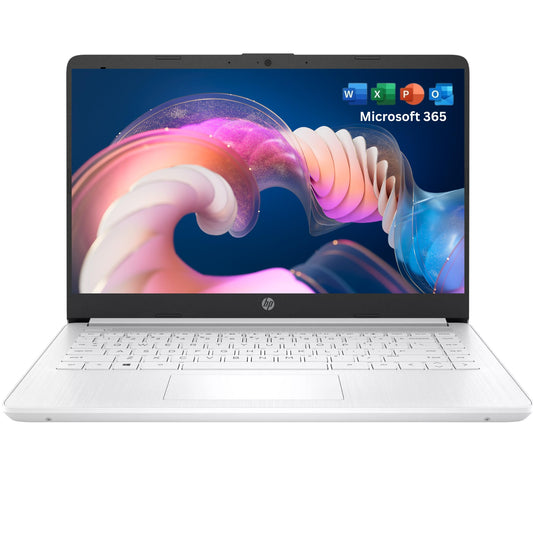 HP 16GB RAM Laptop with Free Microsoft 365 | 1.2TB Storage (256GB Hard Drive and 1TB Cloud) | Intel 4-Core | Windows 11 | Lightweight Design | Slim & Powerful | No Earbuds