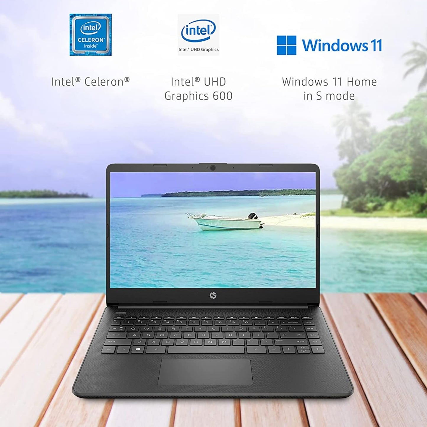 HP 16GB RAM Laptop with Free Microsoft 365 | 1.2TB Storage (256GB Hard Drive and 1TB Cloud) | Intel 4-Core | Windows 11 | Lightweight Design | Slim & Powerful | No Earbuds