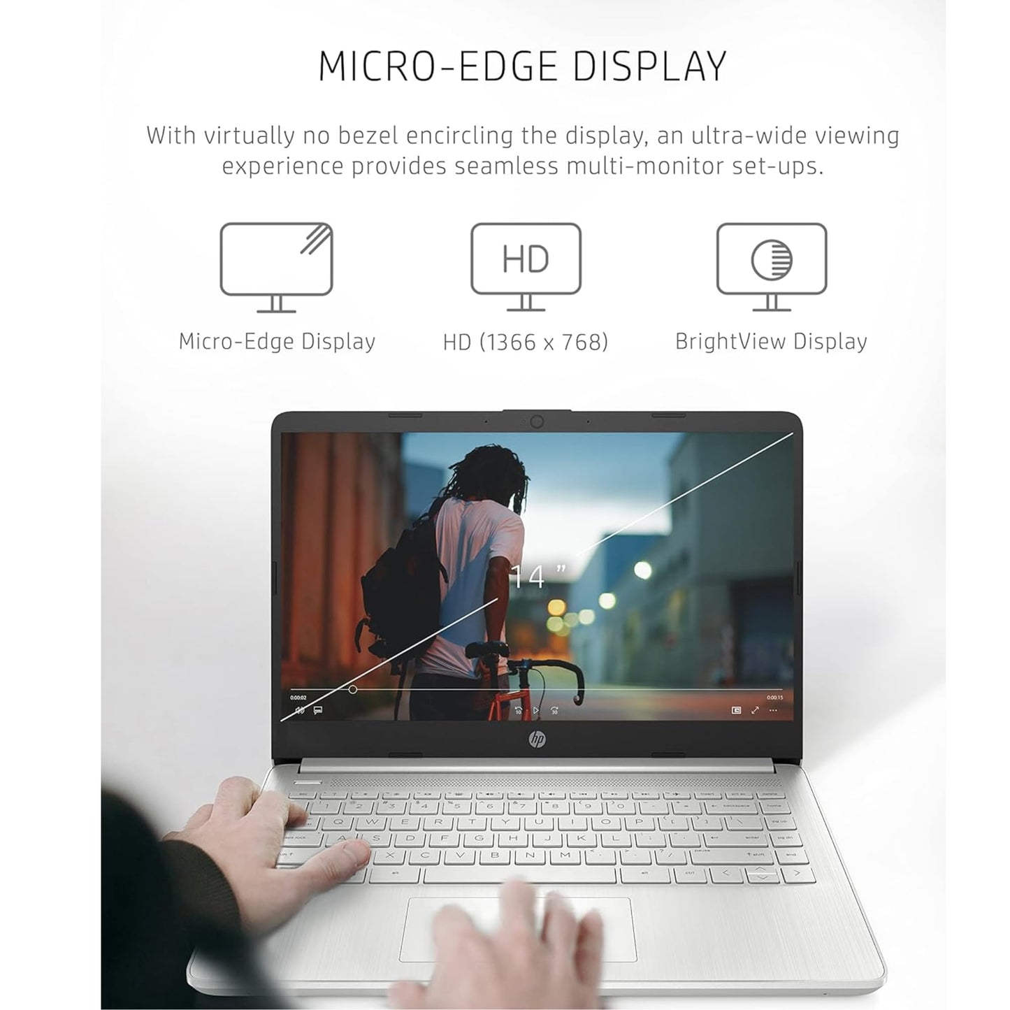 HP 16GB RAM Laptop with Free Microsoft 365 | 1.2TB Storage (256GB Hard Drive and 1TB Cloud) | Intel 4-Core | Windows 11 | Lightweight Design | Slim & Powerful | No Earbuds