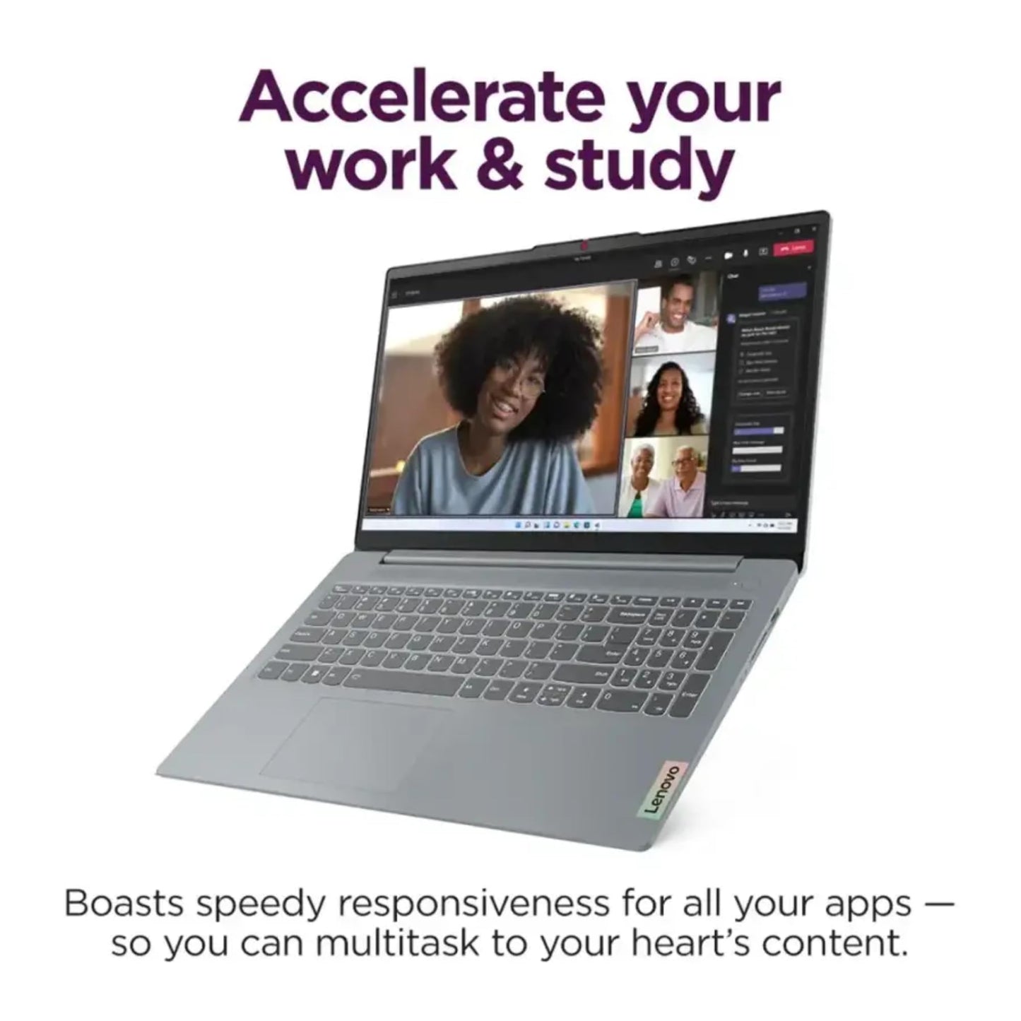 Lenovo IdeaPad Slim 3 with Backlit Keyboard • AMD AI-Enhanced Ryzen 5 (Outperforms Intel i7-1255U) • 16GB RAM • 512GB SSD • Type-C • Windows 11 Pro • Lifetime Office 365 for The Web • No Mouse