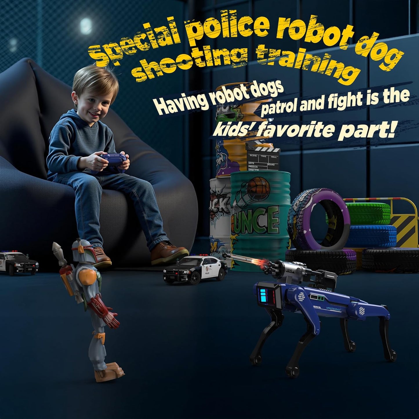 Smart Robot Dog - Interactive STEM Pet with Voice & Remote Control, 30+ Lifelike Actions, Programmable Play, 25m Range, Durable & Safe - Best Gift for Kids 6-12