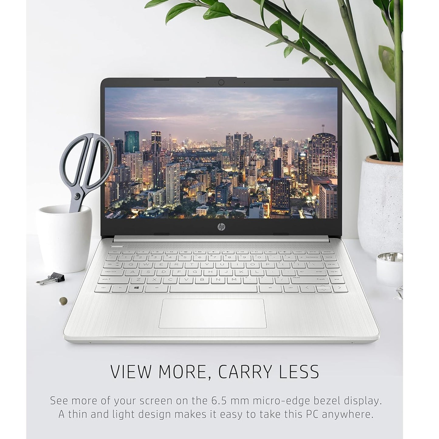 HP 16GB RAM Laptop with Free Microsoft 365 | 1.2TB Storage (256GB Hard Drive and 1TB Cloud) | Intel 4-Core | Windows 11 | Lightweight Design | Slim & Powerful | No Earbuds