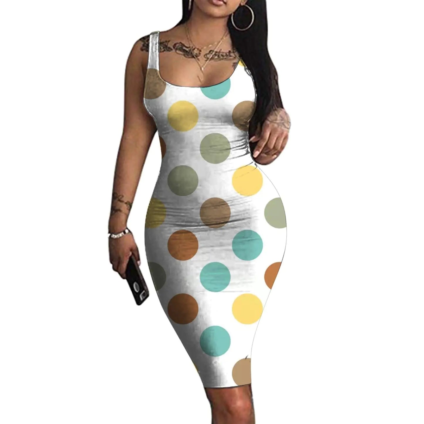 Halter Strap Stretch Bag Hip Tight Dress