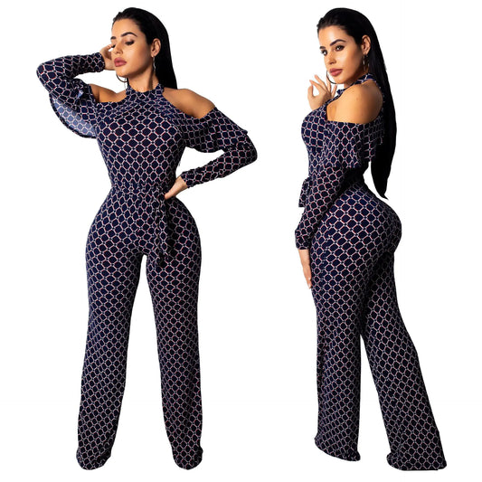 Digital Printed Women's Jumpsuit