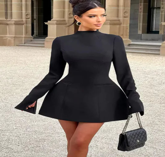 Ona Dress - Elegant Backless A-Line Design (Single Piece)