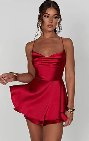 Backless Halter Top with Tail Design for Women