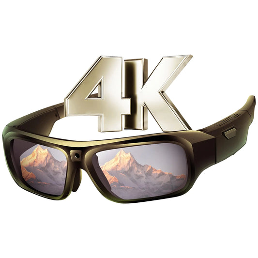 YYCAMUS Upgrade Camera Glasses 4K Smart Sunglasses with Camera Outdoor Smart Glasses with Camera Camera Sunglasses with UV Protection Sports & Action Video Cameras