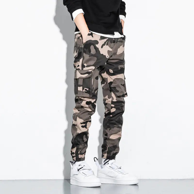 Men's Camouflage Joggers and Cargo Pants for Students