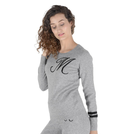 Crown of Edinburgh Cashmere - Crown of Edinburgh Cashmere Crew Neck Sweater STOCKBRIDGE GREY M