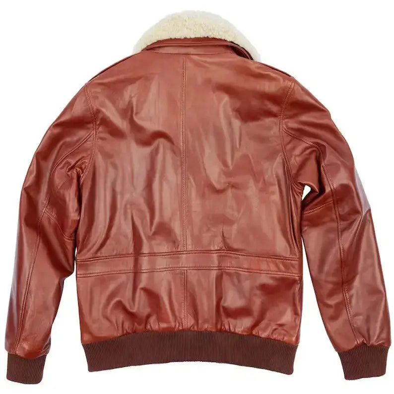 US Flag G-1 Leather Aviator Jacket-1