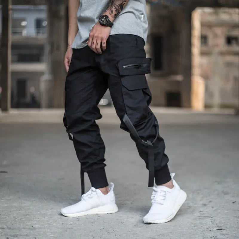 Utility Pants with Multi-Pockets and Cargo Design